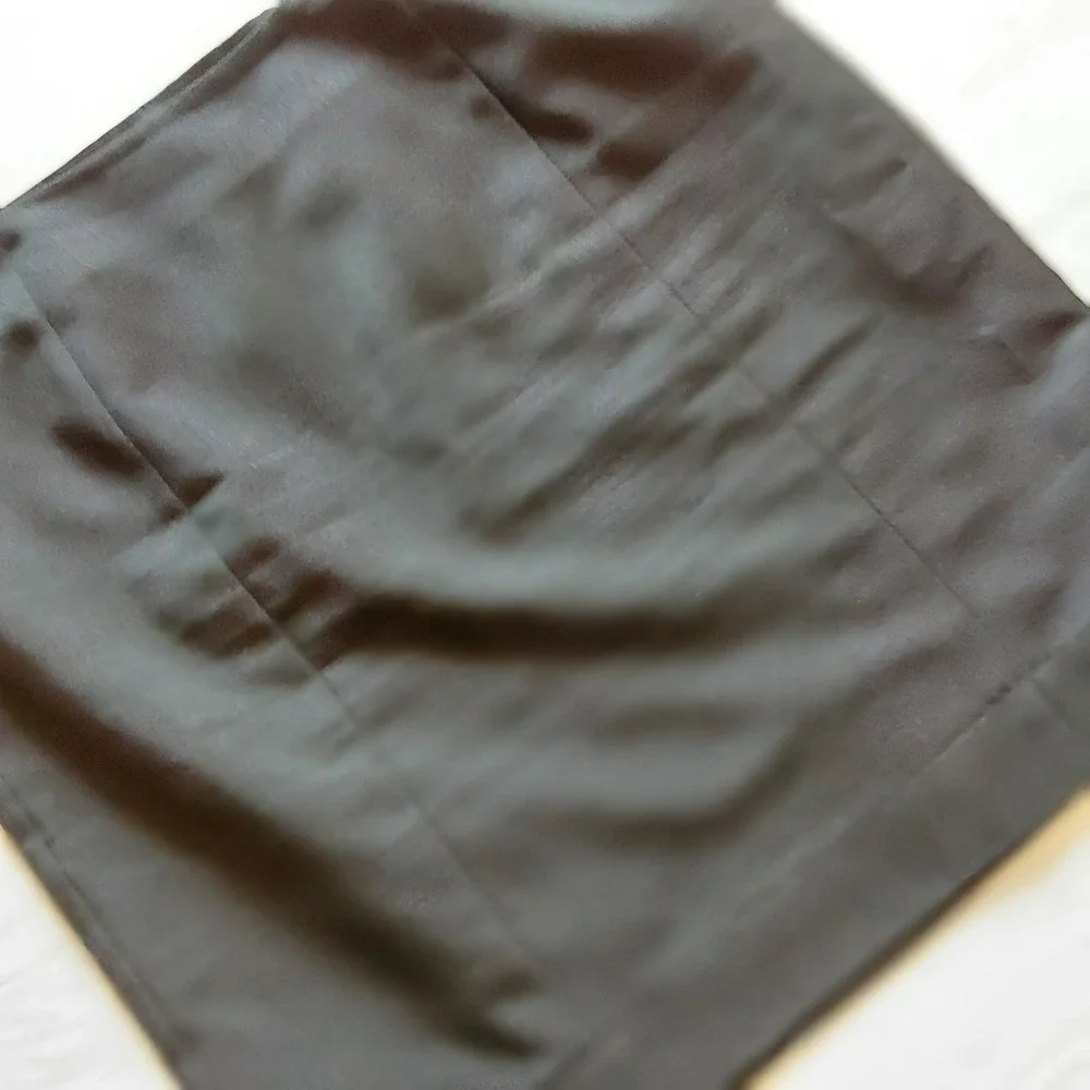 Le Suit Separates Pencil‎ Skirt Womens Size 10P Black Lined Zipper Stretch Poly